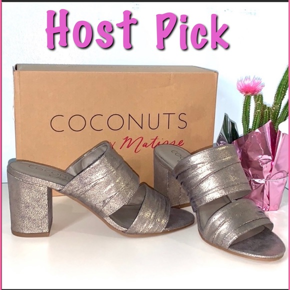 Coconuts by Matisse Shoes - Coconuts by Matisse Radiance Sandals Pewter Size 8